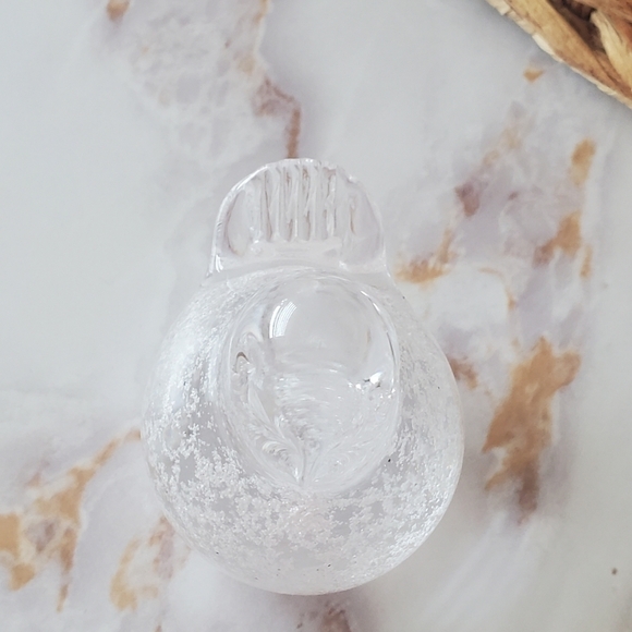 Art Glass Bird Dove Figurine Paperweight Controlled Bubbles Hand Blown. - Picture 6 of 11